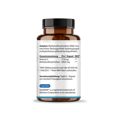 MSM Kapseln OptiMSM® + Vitamin C Kapseln HM Heilarzneihaus Medica