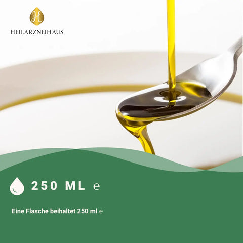 Omega 3 + Vitamin E: Leinsamenöl kaltgepresst & gefiltert HM Heilarzneihaus Medica