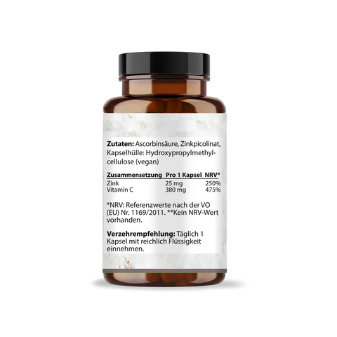 Zink Picolinat + Vitamin C Kapseln HM Heilarzneihaus Medica