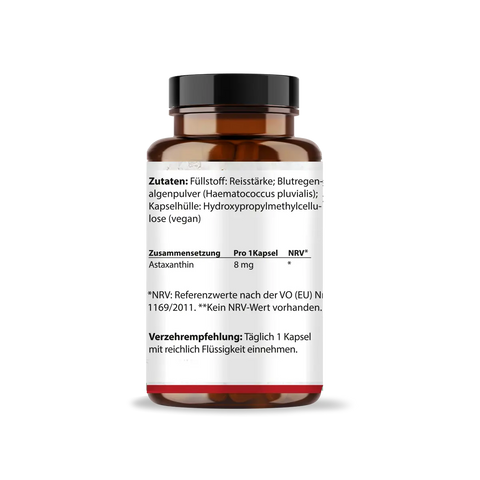 Astaxanthin AstaZine® Rotalge 4mg Kapseln HM Heilarzneihaus Medica