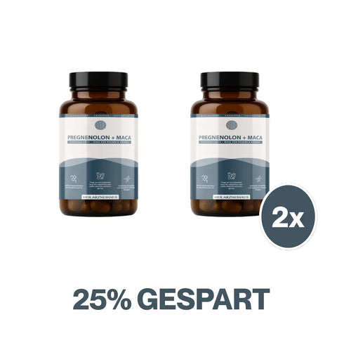 Pregnenolon + Maca + GABA Kapseln : Für Mann & Frau HM Heilarzneihaus Medica