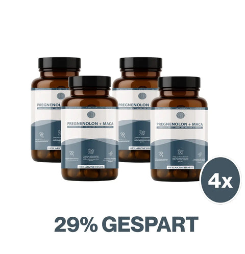 Pregnenolon + Maca + GABA Kapseln : Für Mann & Frau HM Heilarzneihaus Medica