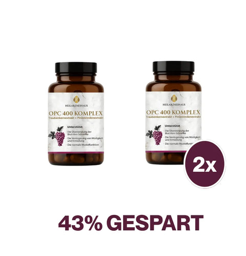 OPC Traubenkernextrakt + Vitamin C Kapseln: Pinienrindenextrakt HM Heilarzneihaus Medica