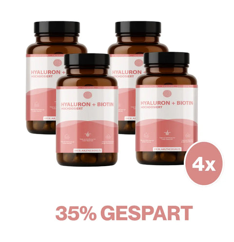 Hyaluron + Biotin hochdosiert Kapseln HM Heilarzneihaus Medica