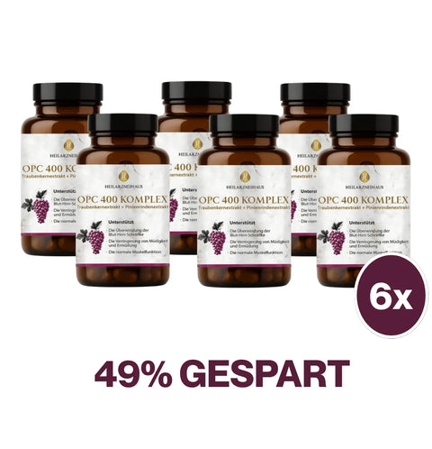 OPC Traubenkernextrakt + Vitamin C Kapseln: Pinienrindenextrakt HM Heilarzneihaus Medica