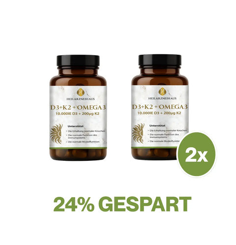 Vitamin D3 + K2 + Omega 3 Kapseln HM Heilarzneihaus Medica