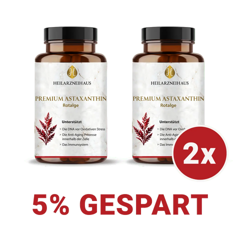 Astaxanthin AstaZine® Rotalge 4mg Kapseln HM Heilarzneihaus Medica
