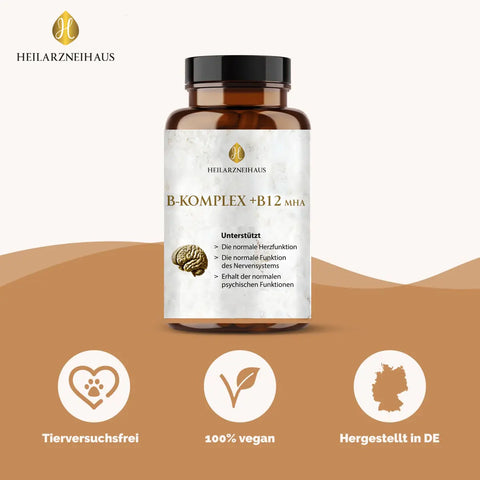 Vitamin B-Komplex hochdosiert Kapseln HM Heilarzneihaus Medica