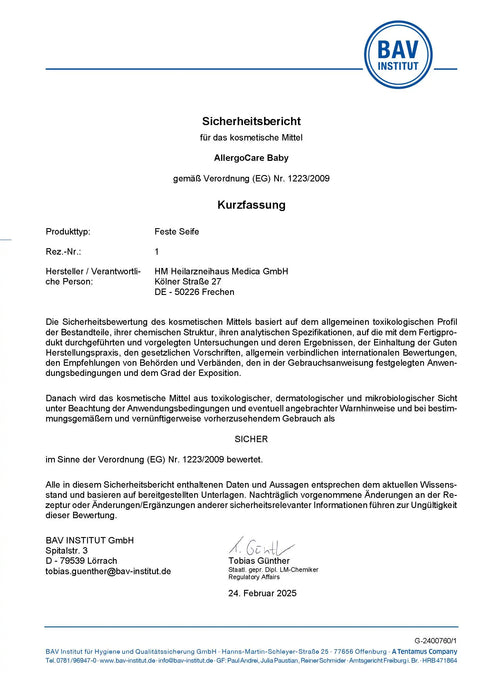 Hypoallergen Babycare Heilarzneihaus