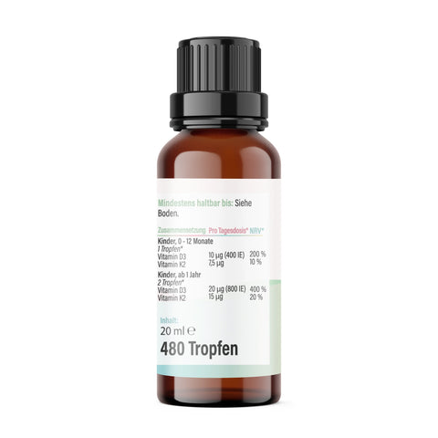 BabySun Vitamin D3 + K2 Tropfen HM Heilarzneihaus Medica