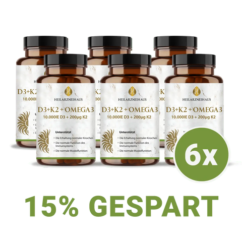 Vitamin D3 + K2 + Omega 3 Kapseln HM Heilarzneihaus Medica