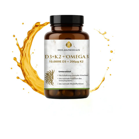 Vitamin D3 + K2 + Omega 3 Kapseln HM Heilarzneihaus Medica