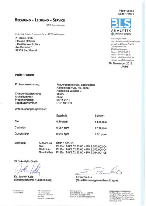 Frauenmantel Pulver 250g Heilarzneihaus