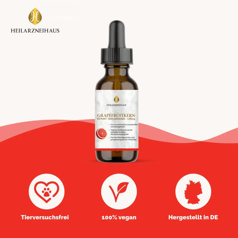 Grapefruitkernextrakt 2600mcg Tropfen Vegan HM Heilarzneihaus Medica