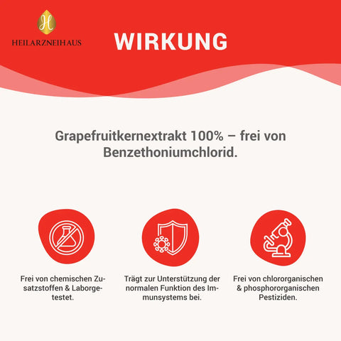 Grapefruitkernextrakt 2600mcg Tropfen Vegan HM Heilarzneihaus Medica