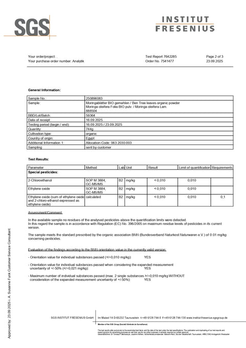 Moringa Pulver 250g Heilarzneihaus