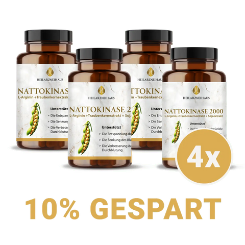 Nattokinase + L-Arginin + OPC Traubenkernextrakt Kapseln HM Heilarzneihaus Medica
