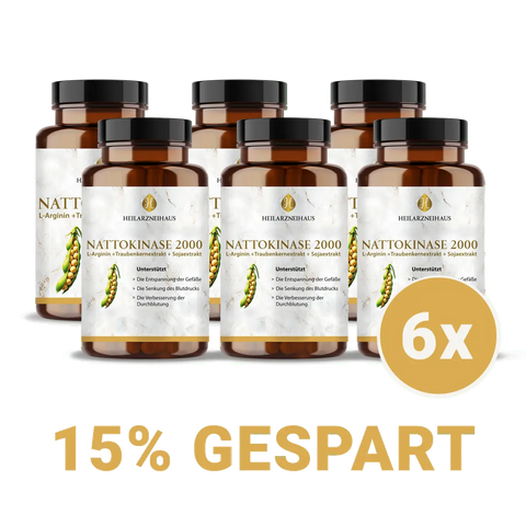 Nattokinase + L-Arginin + OPC Traubenkernextrakt Kapseln HM Heilarzneihaus Medica