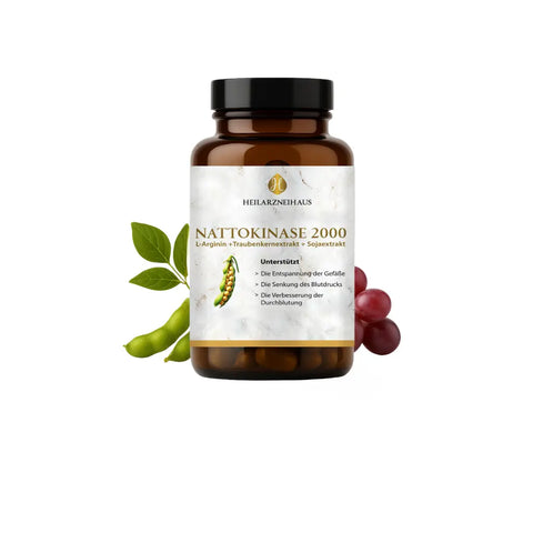 Nattokinase + L-Arginin + OPC Traubenkernextrakt Kapseln HM Heilarzneihaus Medica