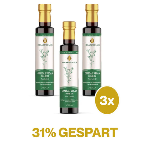 Omega 3 Leinsamenöl kaltgepresst HM Heilarzneihaus Medica