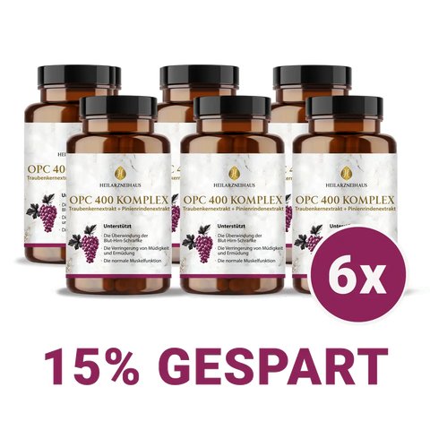 OPC Traubenkernextrakt + Vitamin C Kapseln: Pinienrindenextrakt HM Heilarzneihaus Medica