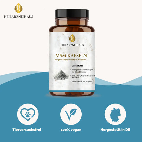 MSM Kapseln OptiMSM® + Vitamin C Kapseln HM Heilarzneihaus Medica