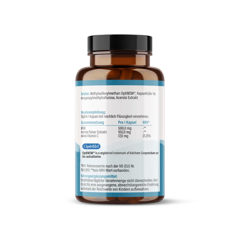 MSM Kapseln OptiMSM® + Vitamin C Kapseln HM Heilarzneihaus Medica