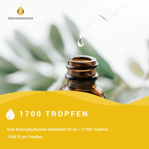 Vitamin D3 + K2 Tropfen 1000IE vegetarisch HM Heilarzneihaus Medica