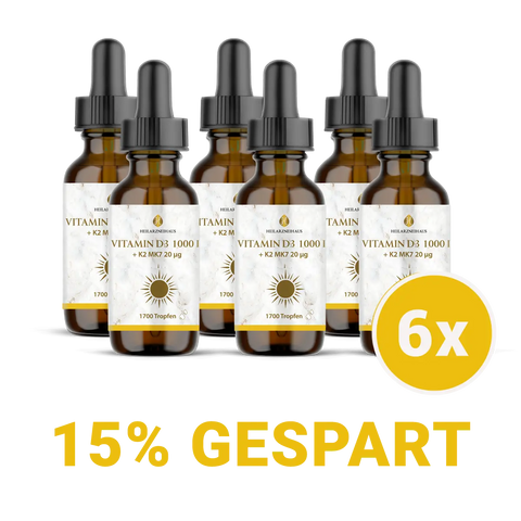 Vitamin D3 + K2 Tropfen 1000IE vegetarisch HM Heilarzneihaus Medica