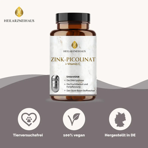 Zink Picolinat + Vitamin C Kapseln HM Heilarzneihaus Medica