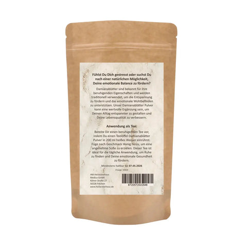 Damianablätter Pulver 250g Heilarzneihaus