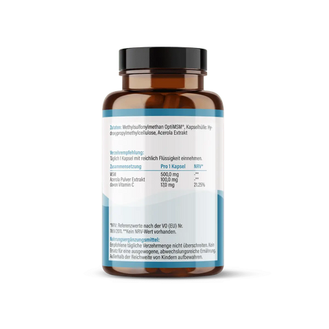 MSM Kapseln OptiMSM® + Vitamin C Kapseln HM Heilarzneihaus Medica