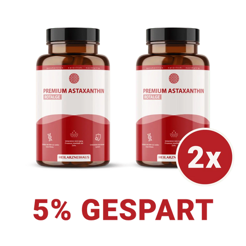 Astaxanthin AstaZine® Rotalge 4mg Kapseln HM Heilarzneihaus Medica