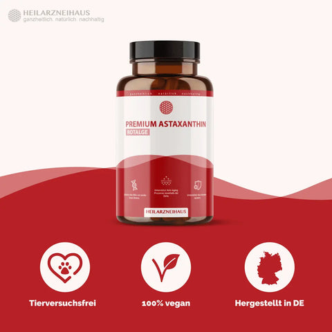 Astaxanthin AstaZine® Rotalge 4mg Kapseln HM Heilarzneihaus Medica