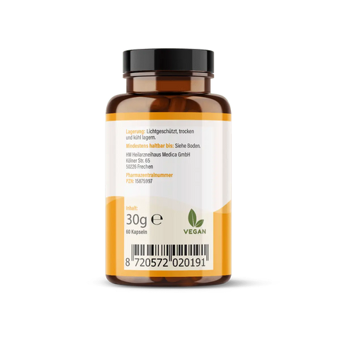 Curcumin + vitamin c kapseln: camu camu + kurkuma HM Heilarzneihaus Medica