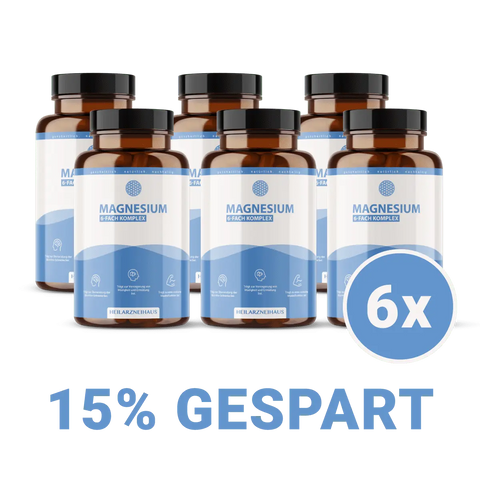 Magnesium 6-Fach Komplex hochdosiert Kapseln HM Heilarzneihaus Medica