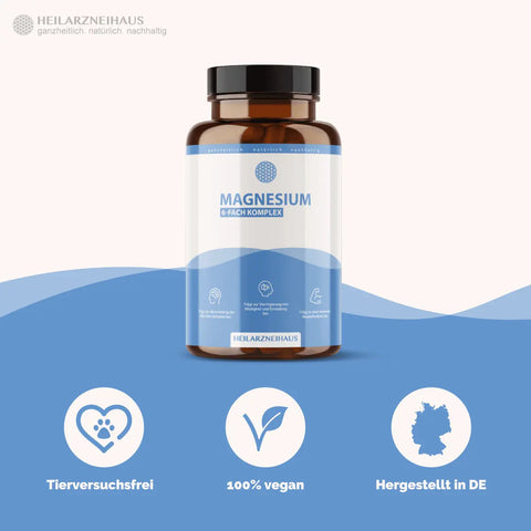 Magnesium 6-Fach Komplex hochdosiert Kapseln HM Heilarzneihaus Medica