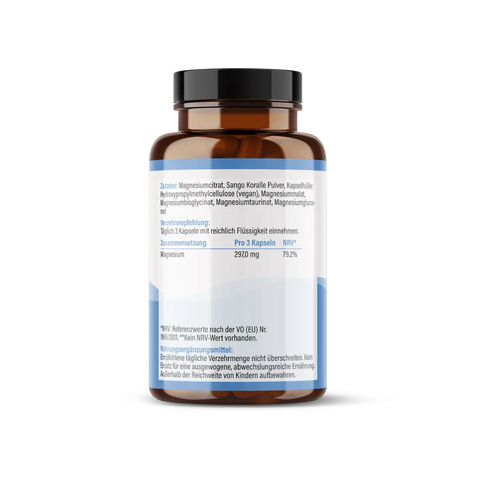 Magnesium 6-Fach Komplex hochdosiert Kapseln HM Heilarzneihaus Medica