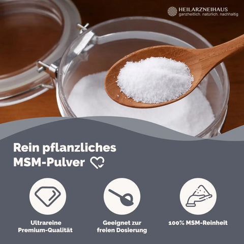 MSM Pulver: Organischer Schwefel HM Heilarzneihaus Medica