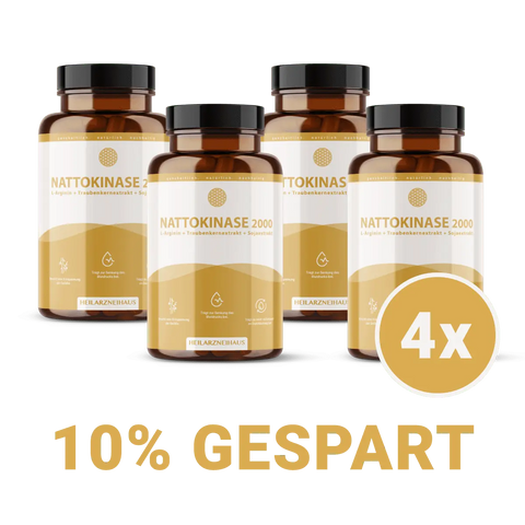 Nattokinase + L-Arginin + OPC Traubenkernextrakt Kapseln HM Heilarzneihaus Medica