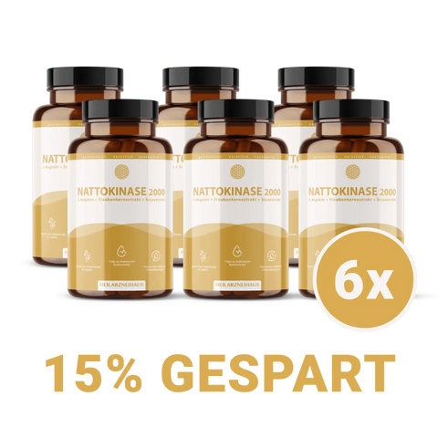 Nattokinase + L-Arginin + OPC Traubenkernextrakt Kapseln HM Heilarzneihaus Medica