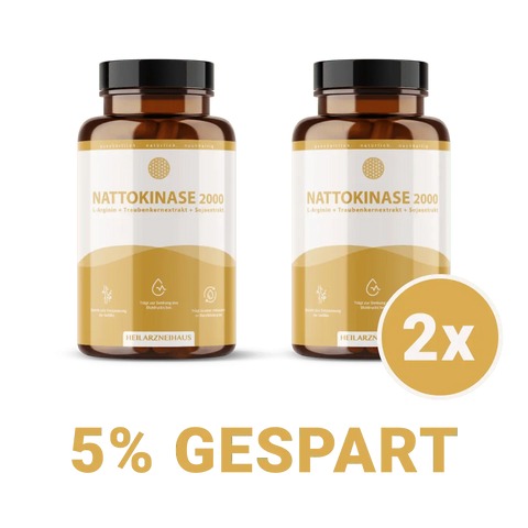 Nattokinase + L-Arginin + OPC Traubenkernextrakt Kapseln HM Heilarzneihaus Medica