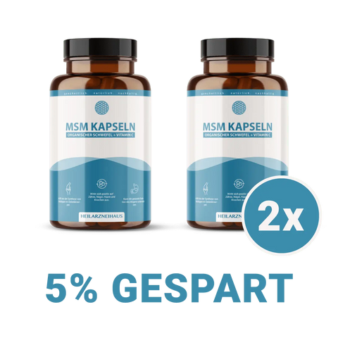 MSM Kapseln OptiMSM® + Vitamin C Kapseln HM Heilarzneihaus Medica
