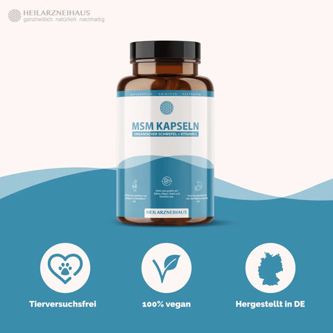 MSM Kapseln OptiMSM® + Vitamin C Kapseln HM Heilarzneihaus Medica