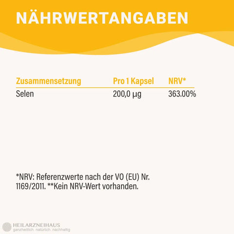 Selen 200 Kapseln: Schilddrüse & Hashimoto HM Heilarzneihaus Medica