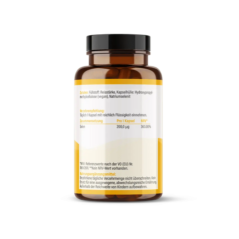 Selen 200 Kapseln: Schilddrüse & Hashimoto HM Heilarzneihaus Medica