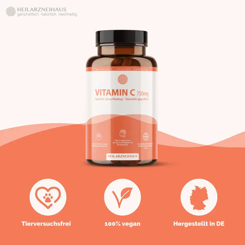 Vitamin C hochdosiert 750mg Kapseln HM Heilarzneihaus Medica