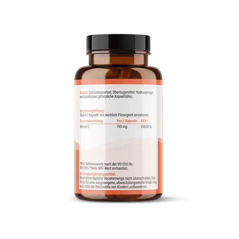 Vitamin C hochdosiert 750mg Kapseln HM Heilarzneihaus Medica