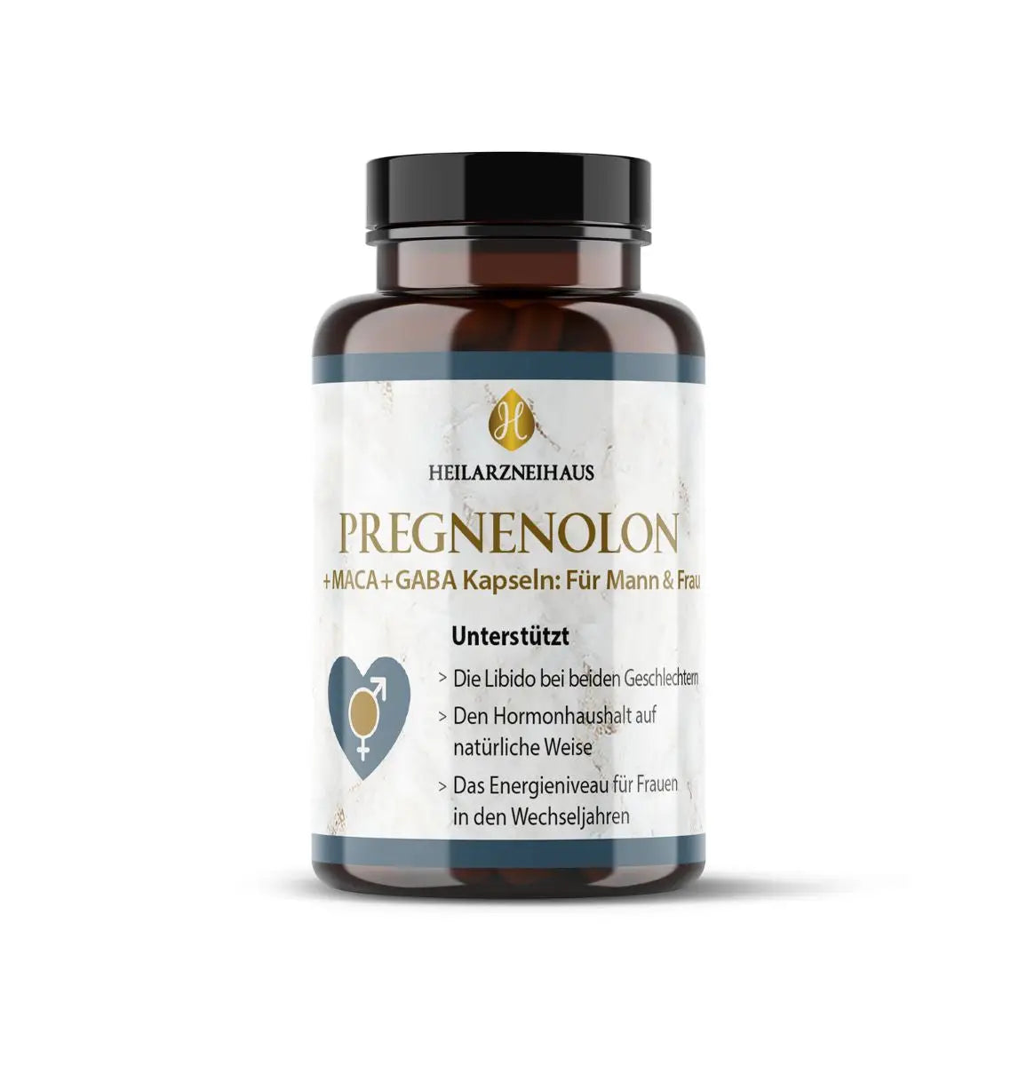 Pregnenolon + Maca + GABA Kapseln: für Mann & Frau - Einzelpack