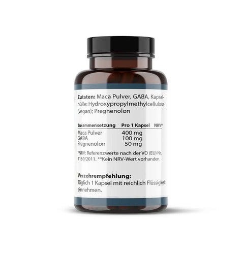 Pregnenolon + Maca + GABA Kapseln: für Mann & Frau